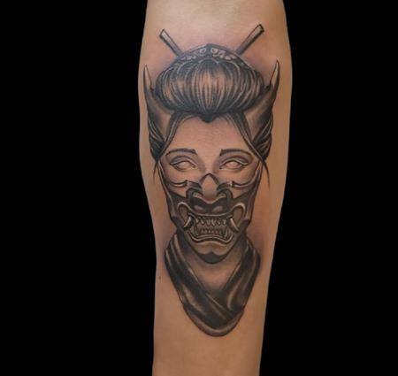 Quade Dahlstrom - Quade Dahlstrom Woman in Half Hannya Mask